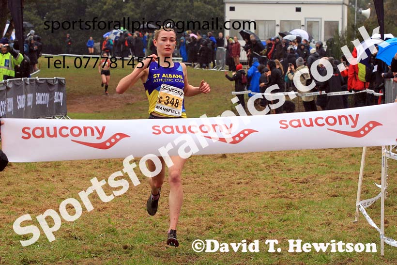 Womens Under-17s 2023 National Cross Country Relays, Berry Hill Park, Mansfield.  Photo: David T. Hewitson/Sports for All Pics
